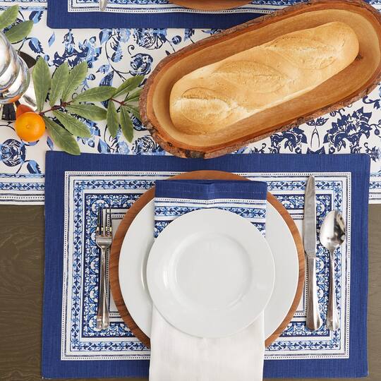 DII® Porto Stripe Print Placemat Set, 6ct.